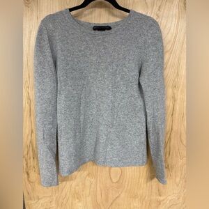 Preswick & Moore Sweater 100% Cashmere Grey Long Sleeve Crewneck Medium